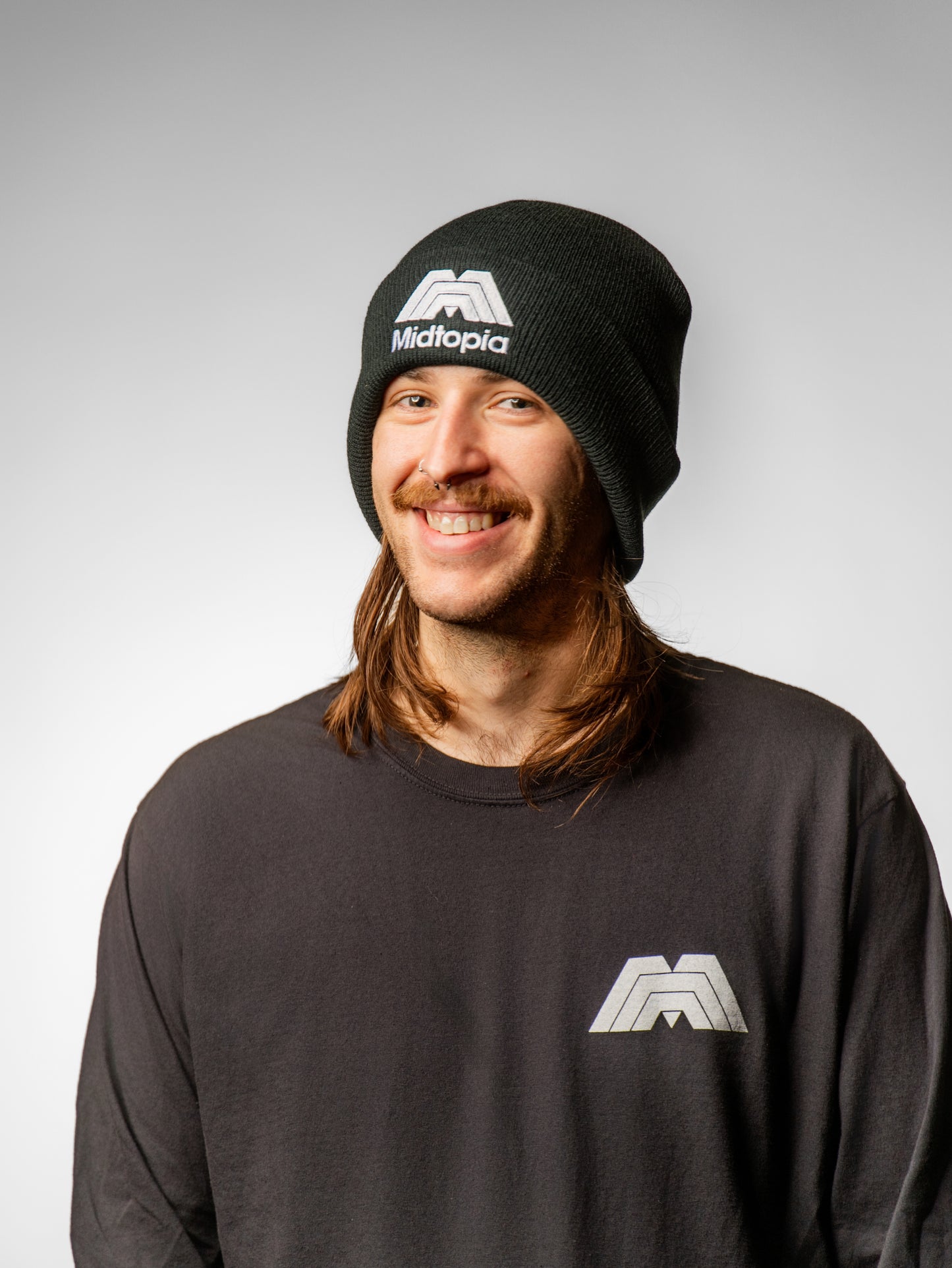 Black Beanie - "Midtopia"