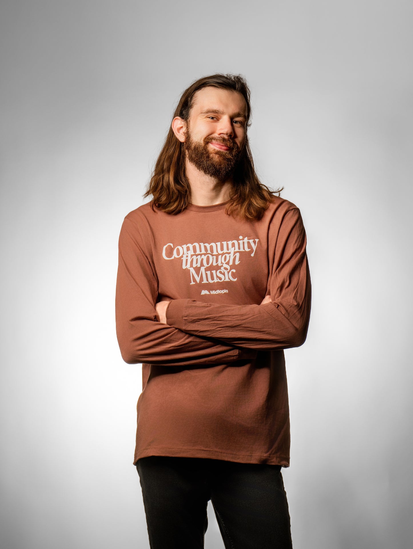 Rust Long Sleeve - "Community Through Music"