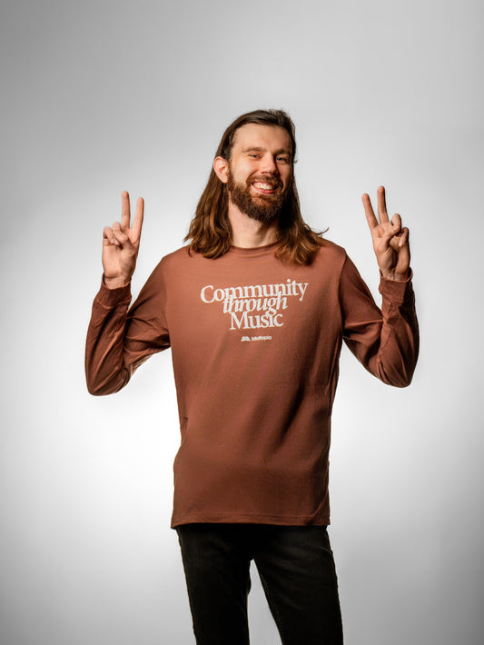 Rust Long Sleeve - "Community Through Music"