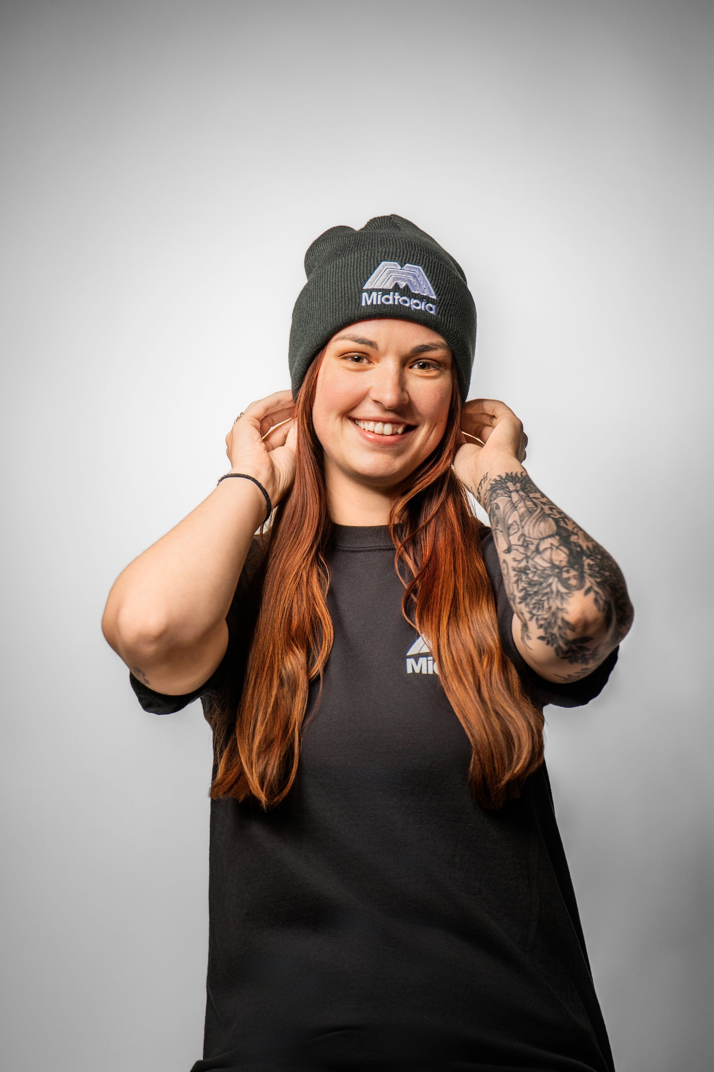 Black Beanie - "Midtopia"