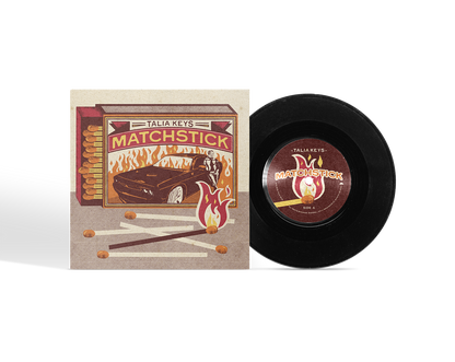 7" vinyl - Matchstick / Glowin' Golden - Talia Keys