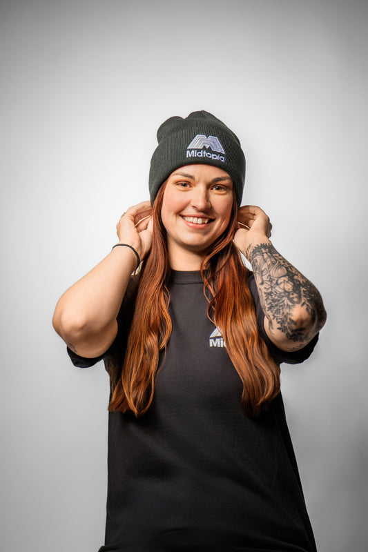 Black Beanie - "Midtopia"
