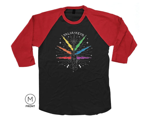 Rainbow Guitar Baseball 3/4 Sleeve